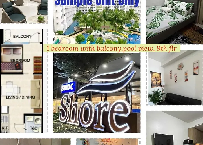 Pasay Staycation Located At Shore Residences Walking Distance To Mall Of And Near Airport * Manille